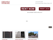 Tablet Screenshot of edenselfstorage.com